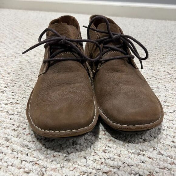 EUC Hush Puppies Brown Leather Chukka Lace-up Boots Size Men's 11 - Picture 3 of 9